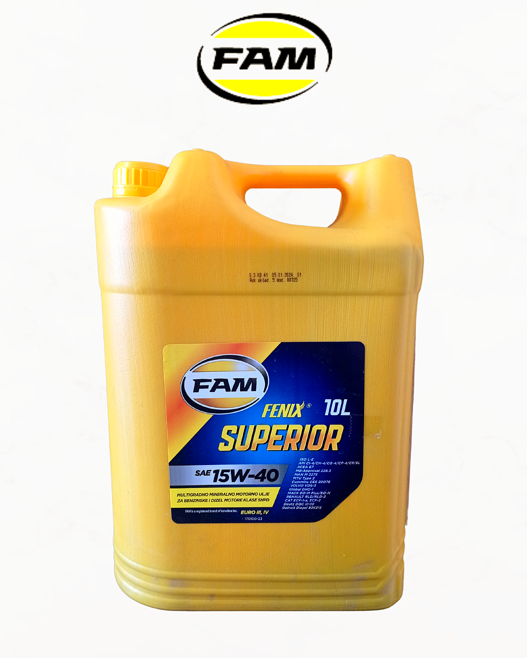 FAM FENIX SAE 15W-40 SUPERIOR 10L